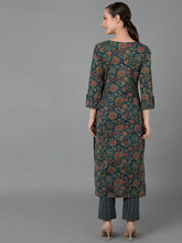 Women Green Cotton Floral Printed 1